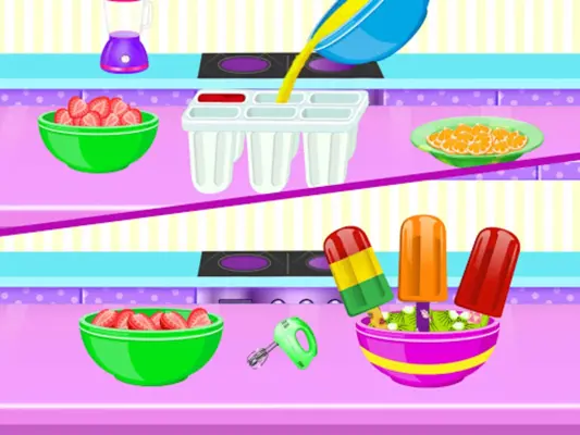 Slushy Ice Cream Maker Frozen Food Dessert android App screenshot 0