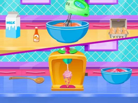 Slushy Ice Cream Maker Frozen Food Dessert android App screenshot 4